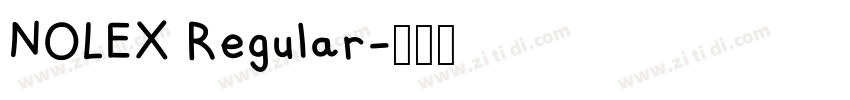 NOLEX Regular字体转换